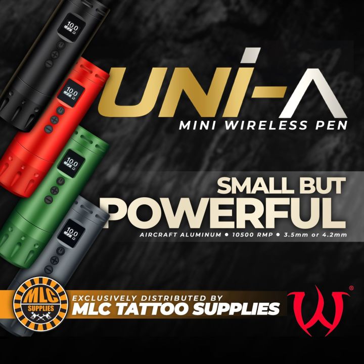 その他 AVA WIRELESS PEN UNI-A 4.2 AVA UNI-A Wireless Pen - Black - Nordic Tattoo Supplies