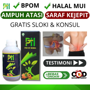 PRO DT HERBA Obat Saraf Kejepit Sarap Terjepit Sakit Pinggang Lutut Bengkak Otot Paha Nyeri Sendi Kaki Sakit Punggung Belakang Sebelah Kiri Atas Sakit Pundak dan Leher Herbal Syaraf Kolesterol Asam Urat Tinggi Reumatik - Alami Bergaransi Paling Ampuh