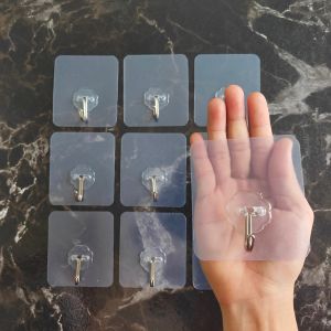 Combo 10 Móc Dán Tường Inox Nhựa Siêu Chắc Living C Treo Quần Áo Đồ Dùng Đa Năng