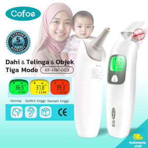 【COD】Cofoe Termometer Suhu Badan Telinga Baterai Thermometer Infra Red Suhu Badan Panas Non Contact Digital Termometer Suhu Badan Bayi Be Care
