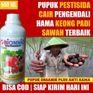 Pestisida Pengusir Keong dan Telur Keong Mas Sawah BIONNIC - Pupuk Insektisida Semprot Keong Sawah Pemakan Padi Terbaik - Obat Semprot Bunuh Keong Mas Terbaik di Sawah - Pupuk Cair Pembasmi Keong Mas Sawah isi 500 ML