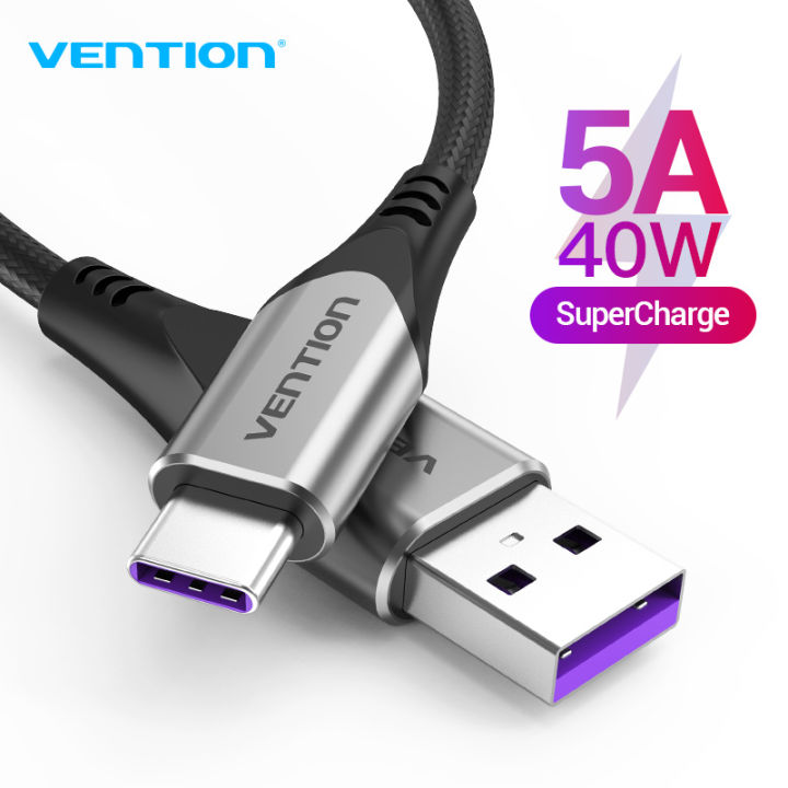 Vention 5A USB Type C Cable for Huawei P40 Pro Mate 30 P30 Pro