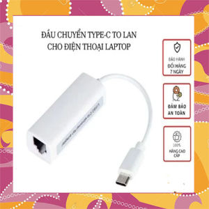 Cáp chuyển USB sang cổng mạng LAN Type C sang LAN Cho i-Phone / i-Pad / RJ45 Ethernet