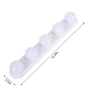 Hollywood Style LED VANITY MIRROR Đèn Ngọc Trai Sang Trọng Trang Điểm Đèn Với 5 Mờ Bóng Đèn 3 màu Nhiệt Độ Chế Độ USB Trang Điểm Đèn Bộ Vanity Bàn Phòng Tắm