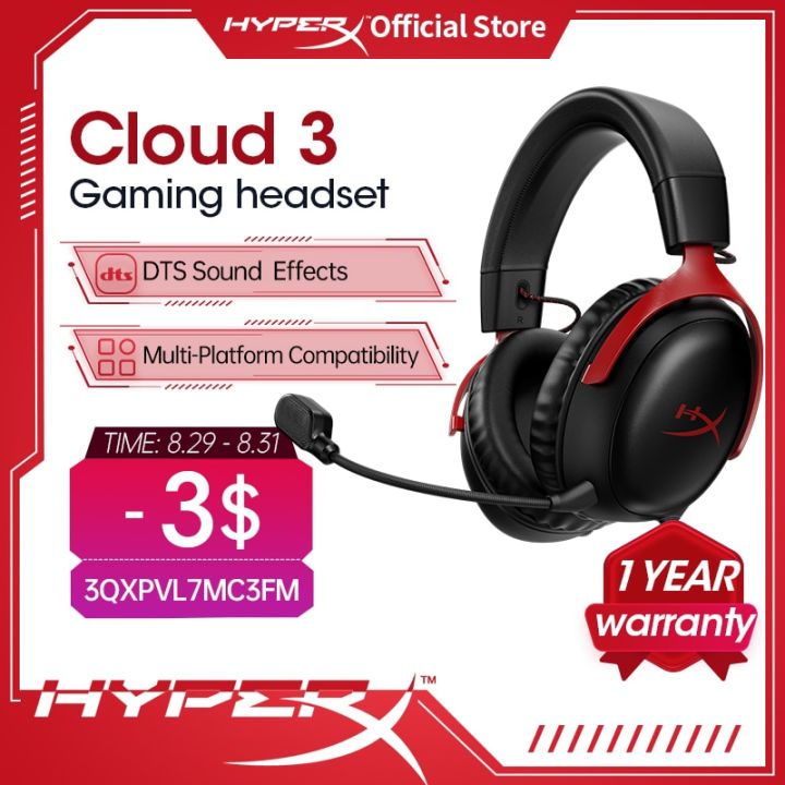 Wireless Mouse HYPERX Cloud III U2013 Wired Gaming Headset, PC
