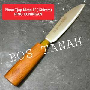 Pisau Cap Tjap Mata 5 inch Ring Kuningan 130mm Piso dapur sembelih