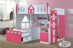 M829 BUNK BED LOWER BED SINGLE & UPPER DECK (BED) QUEEN SIZE  FULL SET EXPORT SERIES Promo Model SAME OLD PROMOTIONS !! Could Cutomize Size Color !! Processing 10-12 Working Days !!