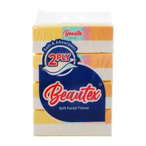 Beautex 2Ply Soft Facial Tissue 4 Soft Packs x 200 Sheets