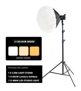 🔥READY STOCK🔥LACOMALL KB-1210 Monolight bowen Studio softbox Studio Lighting Set 400W for Indoor Live Video Photoshoot photography