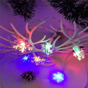 40 LED 6 Meters Christmas Party Wedding Outdoor Decor Snowflake Light String