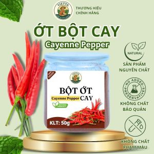 Bột Ớt Cay Cayenne Vietta Spices 50g - Gia Vị Ướp Nướng Xào Chấm Đậm Đà Tiện Lợi