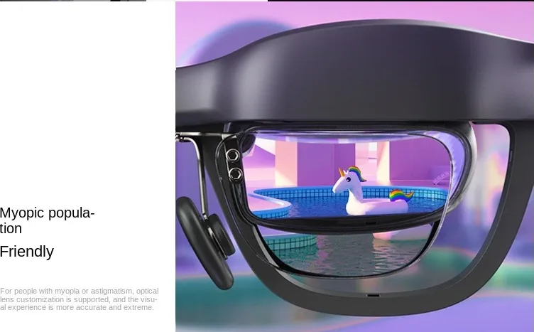 XREAL Air AR Glasses, Smart Glasses with Massive 201 Micro-OLED Virtual  Theater, Augmented Reality Glasses, Watch, Stream, and Game on