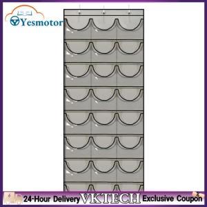 【Local Shipment】Hat Organizer Racks for Baseball Caps Baseball Hat Rack 24 Deep Pockets Behind Door Hat Protect Storage Rack for Bedroom