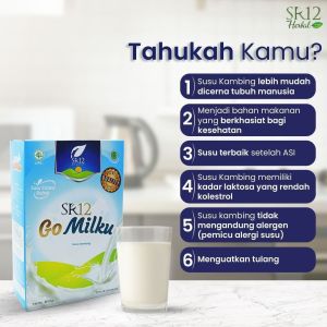 SR12 Go Milku Susu Kambing Etawa Halal BPOM Meningkatkan Kesehatan Imun Melancarkan ASI