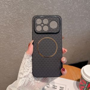 For Xiaomi POCO F8 Ultra Case Hard PU Wireless charging Protective Back Cover Case For POCO F8 F7 Pro Ultra phone Shell