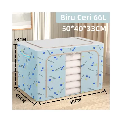 Pengiriman cepat box 66L-150L organizer box Dapat dilipat kotak penyimpanan serbaguna Mainan Pakaian Perlengkapan Rumah storage box organizer