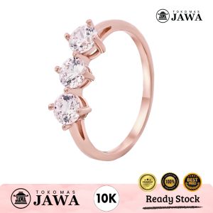 Set Perhiasan Emas Rosegold Trilogy Shine Collection Kadar 10 Karat Toko Mas Jawa