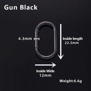 10pcs Metal Oval Spring Buckle Zinc Alloy Dan Shaped Spring Coil Luggage Hardware Accessories