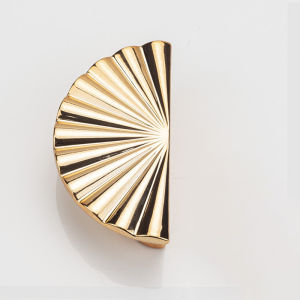 Tarikan Laci Gold Setengah Lingkaran Handle Minimalis Pegangan Lemari Semi Circular Handle Tak Terlihat Handel Lemari