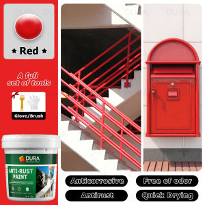 Toyo 2 in 1 Anti Rust Paint With Brush Strong Adhesion No Need Primer For Rusty Metal Steel Stair Railing