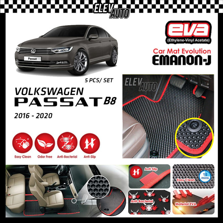 Volkswagen Passat B8 20162021 EMANONJ Premium Car Mat Car Carpet (EVA