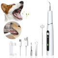Household Dog Teeth Professional Cleaner Toothbrush Ultrasonic Tartar Plaque Remover Portable Dog Toothbrush Electric Bright White Pet Supplies. 