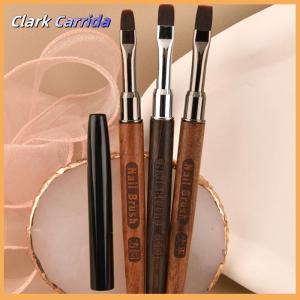 [Clark Carrida] Nail Liner Brush Wooden Handle Reusable Anti-Slip French Lines Flower Painting Brush DIY Fine Details Manicure Tools