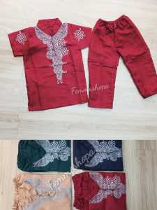 FEMMESHOPA-SETELAN ANAK-SETELAN MUSLIM ANAK-SETELAN ANAK MURAH-FN SET KOKOH REVO