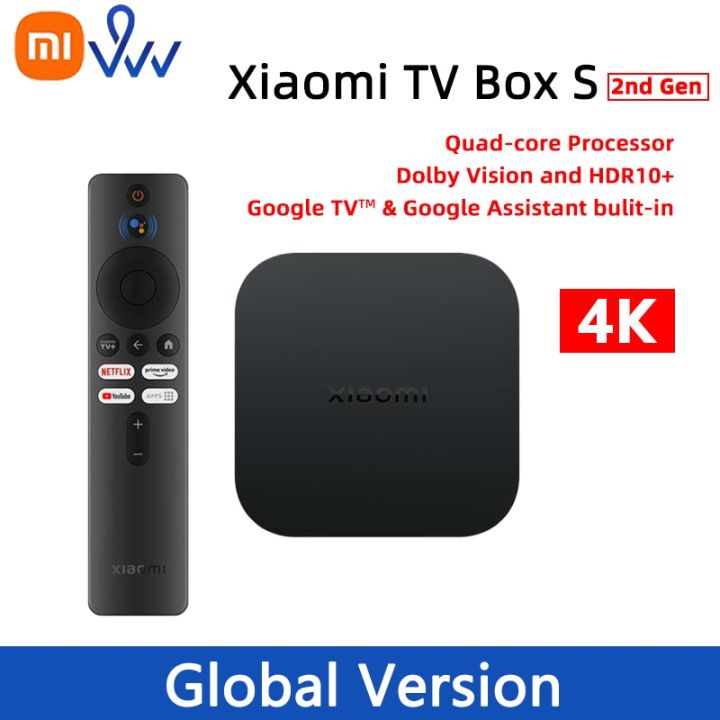 Global Version Xiaomi Mi TV Box S 2nd Gen 4K Ultra-HD Quad-core ...