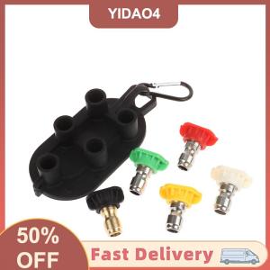 【YIDAO4】 Đa chức năng áp lực cao Máy giặt lời khuyên thiết lập với vòi phun chủ 5 7 vòi phun lời khuyên 1 4 inch nhanh chóng kết nối DIY phụ kiện