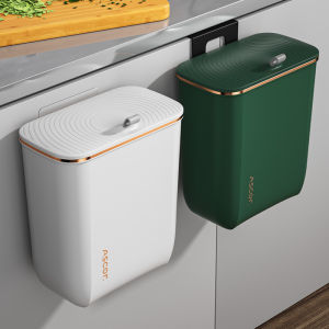 Gantung Tong Sampah Tempat Sampah Tutup Dapur Plastik Wadah Trash Bin Gantung Meja Toilet Kamar Mandi Serbaguna