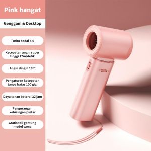 DL Kipas Angin 100 Gear Wind Digital Display Desktop Fan Adjustable 15000RPM Turbo Kipas Fan