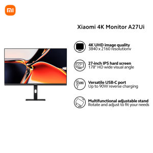 Xiaomi 4K Monitor A27Ui EU Maximum refresh rate 60Hz Response time 6ms