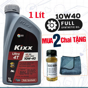 (Quà XỊN) Nhớt Kixx Ultra 10W40 (Mẫu 2025) 100% Tổng Hợp Nhập Khẩu Hàn Quốc Nhớt Xe số