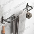 Local Stock baokemo Aluminum Multifunctional Towel Rack Double Towel Bars  Wall Mounted  Toilet Brush Toilet Tissue Box Bathroom Accessories. 
