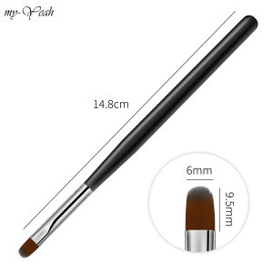 myyeah 8 Colors Nail Art Brush Acrylic  Wooden Handle Painting Drawing Pen UV Gel Extension Builder Brush Nail Art Tool
