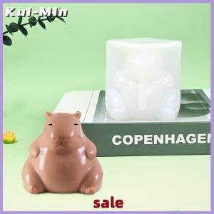 Kui-Min Cute Capybara Silicone Mold Cartoon Animal Milk Jelly Pudding Silicone Mould Home Kitchen Baking Accessories Party Restaurant