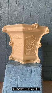 Khuôn chậu lục giác 31 đầy đủ lòng trong dễ dàng thi công nhựa abs độ bền cao