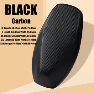 AOZI Waterproof Motorcycle Seat Cover Carbon Premium Anti-Slip Leather Cushion Suitable 1000 Model Breathable Motorcycle Motorbike Seat Mesh Heat-Resistant