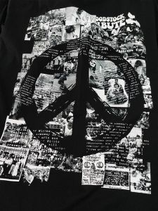 เสื้อยืด คอกลม แขนสั้น Llittle rock ลาย woodstock เทศกาลดนตรี เทศกาลวูดสต็อก ผ้าดำฟอกลาย และ ผ้าดำล้วน เนื้อผ้านุ่ม ใส่สบาย สไตล์วินเทจ ใส่ได้ทั้ง ผู้หญิง ผู้ชาย มีหลายขนาด ถึงขนาดใหญ่มาก สินค้าพร้อมจัดส่ง ผลิตในไทย