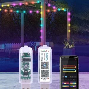 Bộ mạch điều khiển đèn led 5V 3 Pin kết nối và điều khiển bằng App smartphone