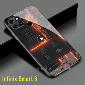 Softcase Glass Kaca Infinix Smart 6 - J11 - Casing Hp Infinix Smart 6 - Pelindung hp Infinix Smart 6 - Case Handphone Infinix Smart 6