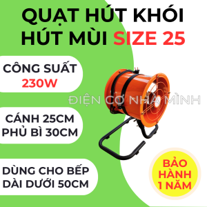 Quạt hút khói bếp cao áp Cánh 25CM/ 30CM (DẠNG SÀN CÓ CÔNG TẮC)