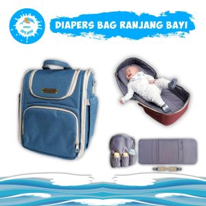 Diaper Bag / Tas Bayi Multifungsi / Tas Perlengkapan Bayi Waterproof KIDDIE SPLASH