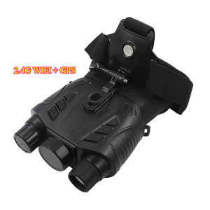 BekinTek GPS WiFi Full Color Head Mounted Night Vision Goggles Helmet Mountable Optics Binoculars Rechargeable  Telescope 2.4G WiFi Remote View GPS Positioning Full Dark Observe with   8x Digital Zoom 2.5K Video 15M Photo