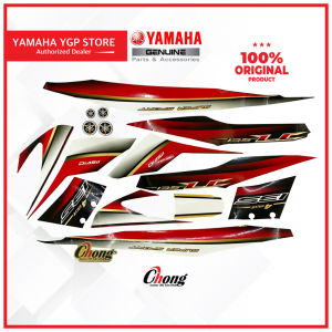 Yamaha Graphic Set/Body Cover Set Sticker/Stripe LC135 V1 (DRMK) Maroon Gold 1S8-FG000-70-P0 ( DRMK ) 100% Original HLY!