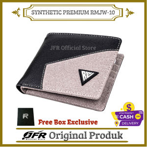 Fashion Dompet Pria Bahan Kulit PU Premium Dompet Lipat Pendek Kekinian Cowok RMJW10