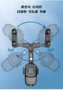 ที่ยึดกระจกมองหลังรถยนต์ ที่วางโทรศัพท์มือถือมัลติฟังก์ชั่นแบบยืดหดได้