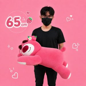 (HCM - Hỏa tốc 2h) Gấu bông dâu nằm Losto ôm ngủ 60cm quà tặng đáng yêu cho bạn gái dễ thương ZADA STORE