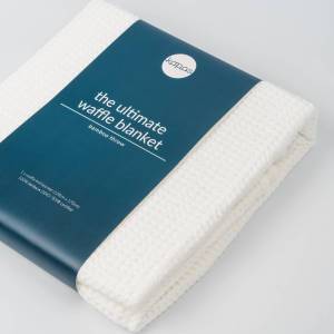 KAPAS LIVING | Bamboo Waffle Blanket | 100% Bamboo | Cooling & Breathable